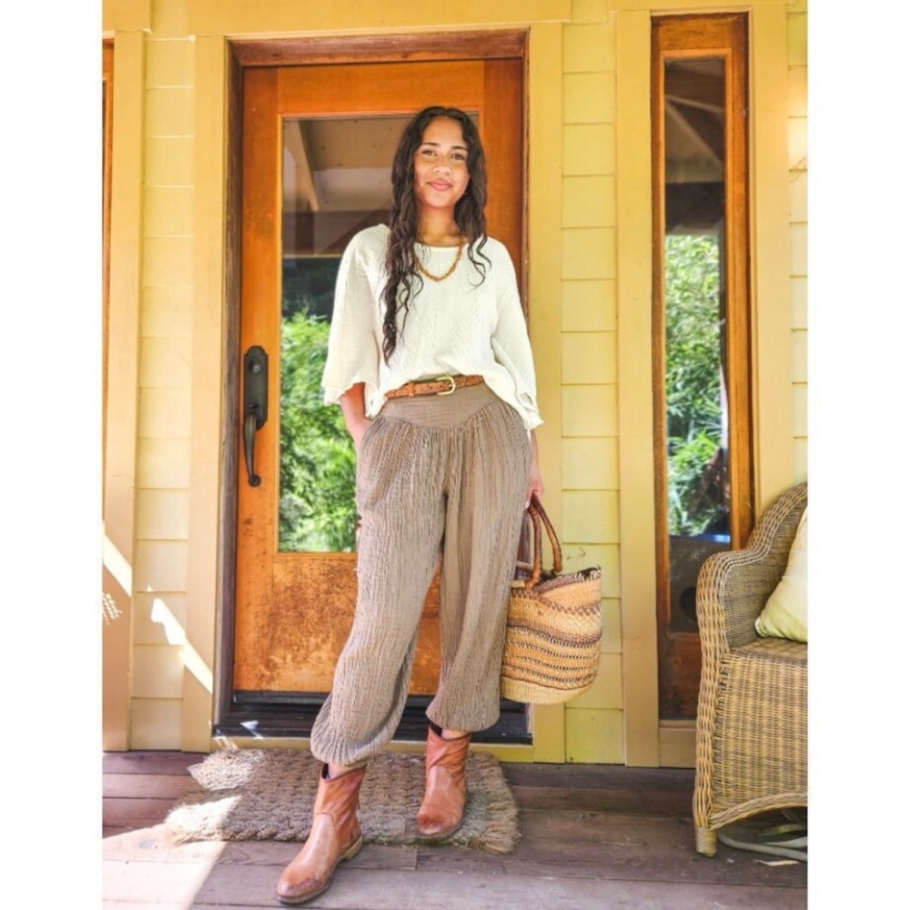 Cotton Flower Yogini Pants